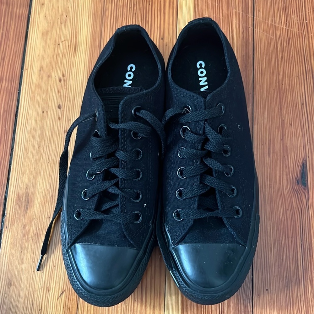 All Black Converse